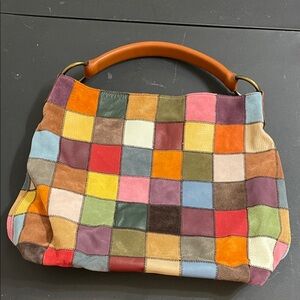 Lucky Brand Colorful Patchwork Shoulder Bag
